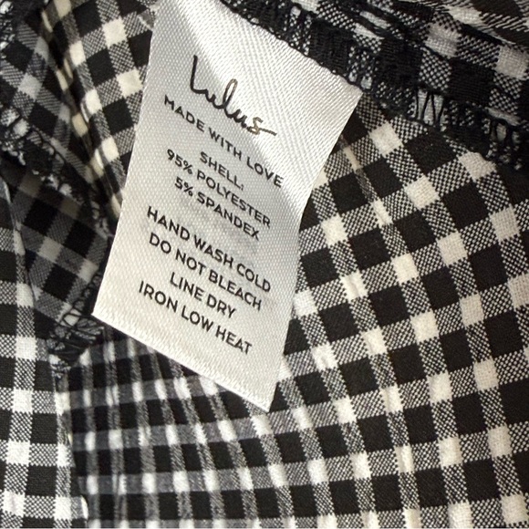 NWT Lulus Patsy Gingham Off Shoulder Maxi Dress - Picture 11 of 14